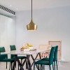Dewdrop Modern Gold Pendant Light, Single Hanging Ceiling Fixture for Kitchen Island Dining Room - 3 of 4