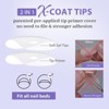 BTArtboxnails XCOATTIP® Press-On Nails -Natural - Short Square Milky White Base- 160ct - 3 of 4