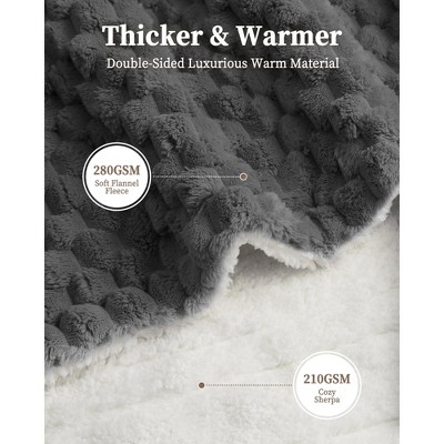 Garvee Heated Blanket King 90x100, Dual-Zone Controllers Jacquard Flannel Blanket for Cozy Bedroom, 10 Heat Settings, Grey