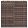 Cushion Box Brown PE Rattan, Powder-Coated Steel - 3 of 4