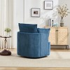 Modern Swivel Accent Chair with 360 Degree Rotation Upholstered Barrel Design for Living Room or Bedroom–Maison Boucle - 3 of 4