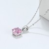 Solitaire Birthstone Necklace for Women Cz Sterling Silver Ginger Lyne Collection - 3 of 4