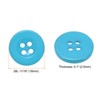 Unique Bargains Resin Craft DIY Round Flat 4-Hole Replacement Sewing Buttons 10 Pcs - 2 of 4