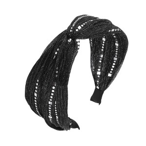 Unique Bargains Women's Sequin Wide Headbands 1 Pc - 1 of 4