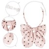 Elerevyo Women's Pre-tied Adjustable Straps Polka Dots Uniform Casual Bow Ties - 3 of 4