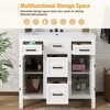 ORRD 36" Bathroom Vanity with Resin Sink, 4 Drawers & 2 Doors Storage Cabinet - 2 of 4
