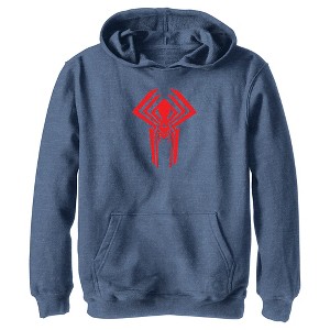 Boy's Spider-Man: Across the Spider-Verse Spider-Man 2099 Logo Pull Over Hoodie - 1 of 4