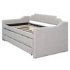 NicBex Twin Size Upholstered Daybed 81" L Modern Wooden Bed Frame with Trundle and 3 Drawers for Bedroom, Living Room, No Box Spring Required - 3 of 4