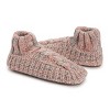MUK LUKS Women's Icelandic Space Dye Marl Cabled Cuff Booties - 4 of 4