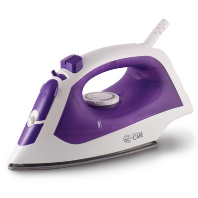 Commercial Care Steam Iron, 1200 Watts Steamer For Clothes, Self-cleaning  Portable Iron, 7.77 Oz. Tank, Red : Target
