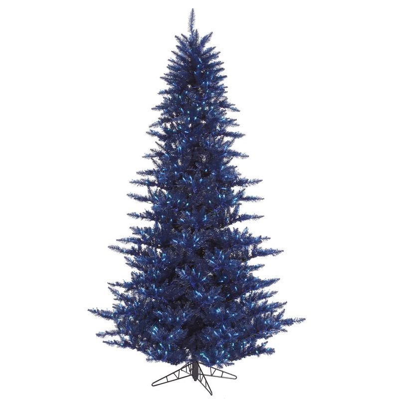 Vickerman Navy Blue Fir Christmas Artificial Tree, 1 of 2