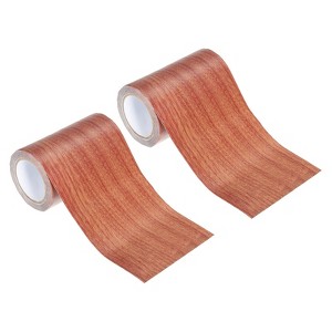 Unique Bargains Self-Adhesive Realistic Patch Wood Grain Repair Tape 2 Pcs - 1 of 4
