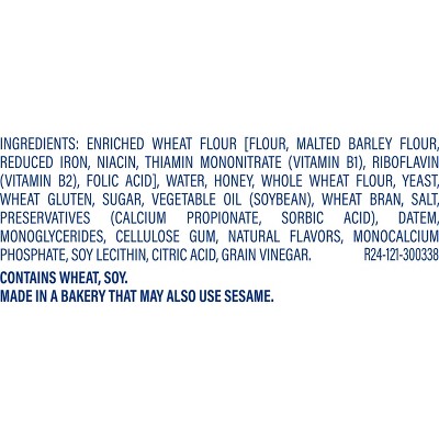 Mrs. Baird's Honey Wheat Bread - 20oz