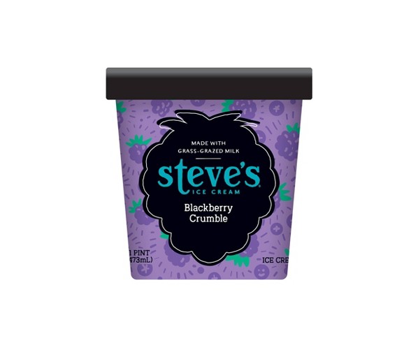 Steve's Ice Cream Blackberry Crumble Ice Cream - 16oz