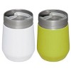 Stanley 2pk 10oz Stainless Steel Everyday Go Tumblers - White/Electric  Yellow