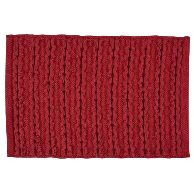 Park Designs Red Winter Scarf Placemat Set of 4
