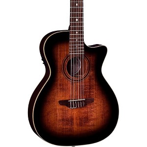 Luna Art Vintage Nylon Acoustic-Electric Guitar Brown Burst - 1 of 4