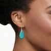 Ross-Simons Turquoise Teardrop Earrings in 14kt Yellow Gold - 2 of 4