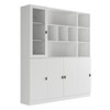 Famapy Combination Living Room Display Cabinet Tempered Glass Display Cabinet Storage Solutions - 3 of 4
