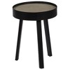 vidaXL Coffee Table Round End Table Living Room Sofa Table with Concrete Top - 15.7" x 21.7" - 4 of 4