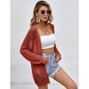 Women Crochet Lightweight Cardigan Cover Up Open Front Long Sleeve Summer Cardigans 2024 - 3 of 4