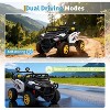 24V 2 Seater Electric UTV Car with Remote Control, 4-Wheeler Suspension, Soft Start, 3 Speeds, Led Lights, Ride on Truck Kids 3-8 Years - 3 of 4