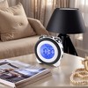 REGALWOVEN Battery Powered Plastic LED Round Alarm Clock 4.3"L x 2.4"W x 4.3"H 1 Pc - 2 of 4