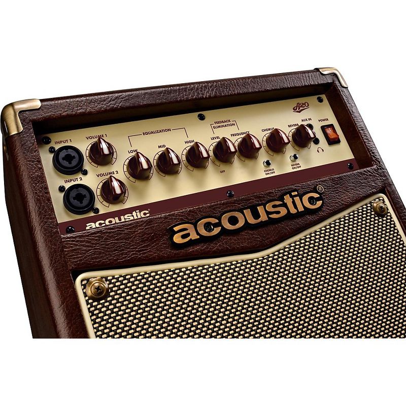 Acoustic A20 20W Acoustic Guitar Amplifier Brown/Tan, 4 of 6