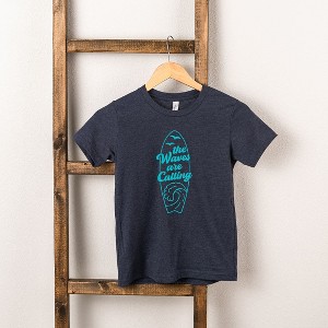 The Juniper Shop The Waves Are Calling Ocean Surf Toddler Short Sleeve Tee - 1 of 2