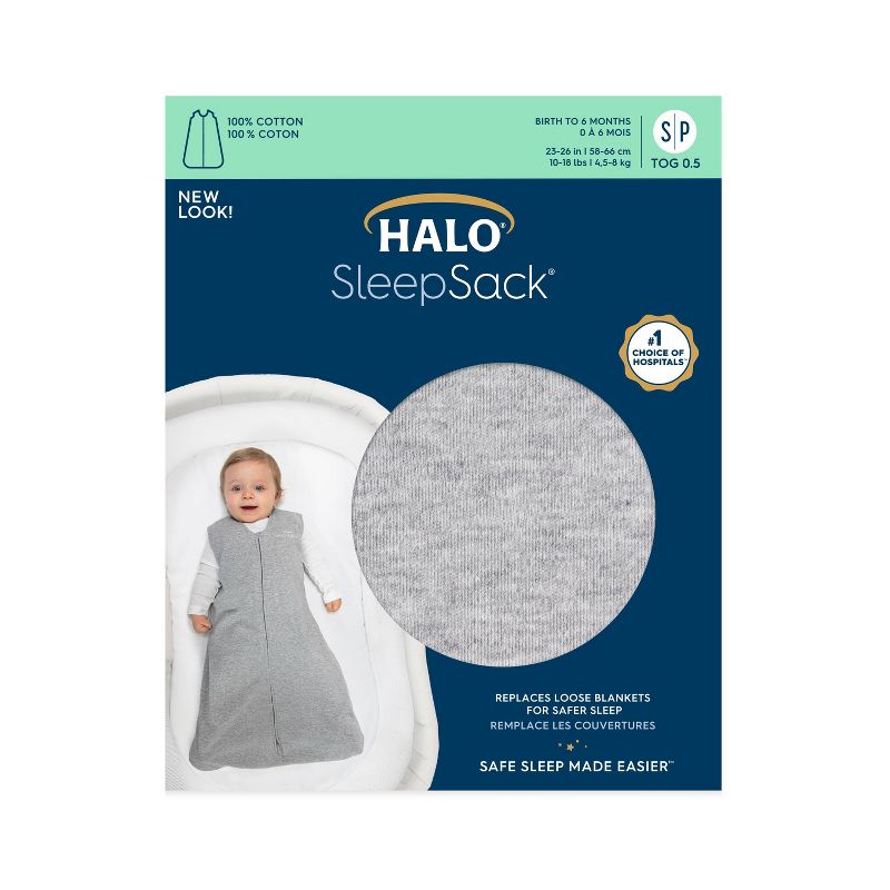 HALO Innovations SleepSack 100% Cotton Wearable Blanket - Neutral, 5 of 11
