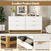 Bedroom 7 Drawer Storage Chest, 53.5 Inch Large Dressing Table with Metal Legs, Spacious Storage Space, Suitable for Bedroom, Living Room, Entryway - 3 of 4