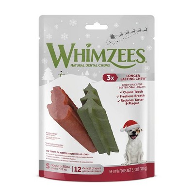 WHIMZEES Holiday Small Holiday Dental Dog Treats - 6.3oz