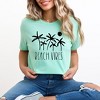 Simply Sage Market Women's Beach Vibes Trees Short Sleeve Graphic Tee - 2 of 3
