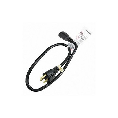 Manufacturer Varies  Extension Cord,2ft,16Ga,13A,SJT,Blk 5XFP7ID