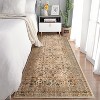 Acekool 2x6 Ft Vintage Floral Boho Area Rug, Washable Low Pile Non-Slip Carpet for Living Room, Bedroom, Dining, Kids & Pets - 4 of 4