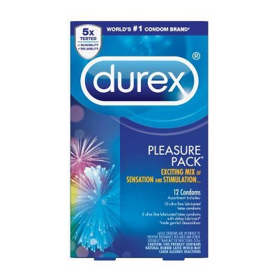 Durex Pleasure Pack Latex Condoms - 12ct