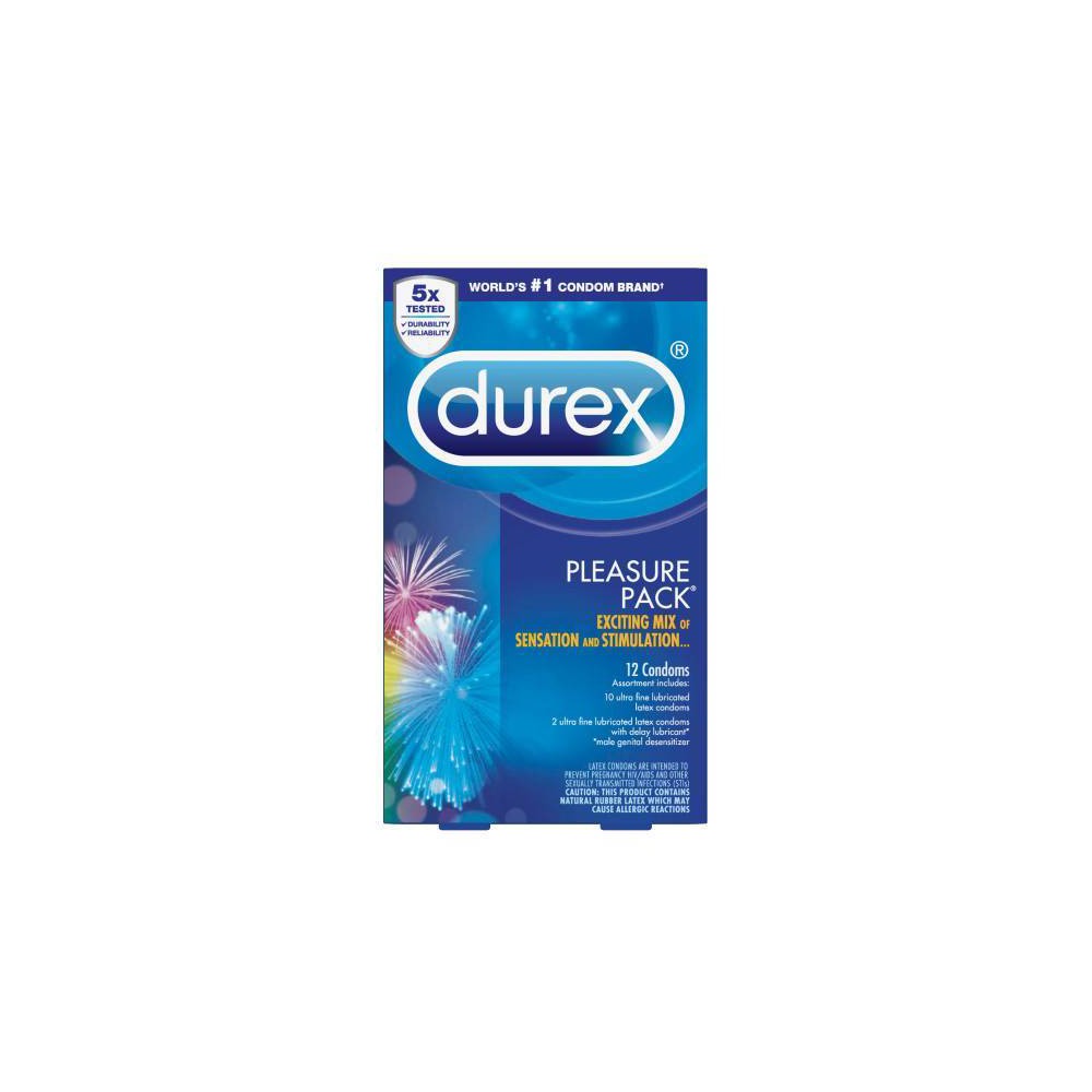 UPC 302340302746 product image for Durex Pleasure Pack Latex Condoms - 12ct | upcitemdb.com