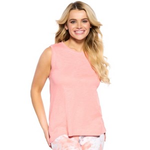 Felina Women's Velvety Soft Slub High-Low Shell Tank - 1 of 2