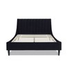 Sandy Wilson Home Aspen Vertical Tufted Headboard Platform Bed Set, Queen - 2 of 4