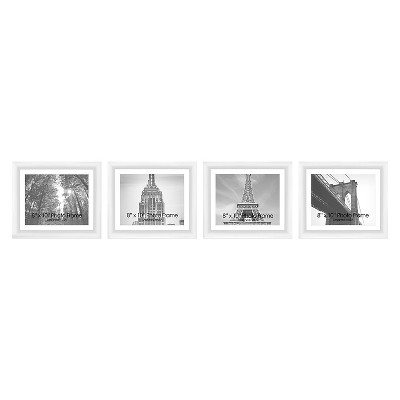 8" x 10" Paris II Multiple picture frame White - PTM Images