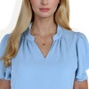 Anna-Kaci Women's Stainless Steel Necklace with 18K Gold Plated Pendant, Acrylic Tiger's Eye Stone, Adjustable Chain, Unique Design-Gold - 3 of 4