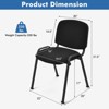 Tangkula Set of 10 Stackable Mid Back Conference Guest Reception Chair Office Home - 3 of 4