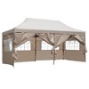 10x20 Pop Up Canopy Tent with 6 Sidewalls Heavy Duty Party Tent UV and Waterproof Protection - 3 of 4
