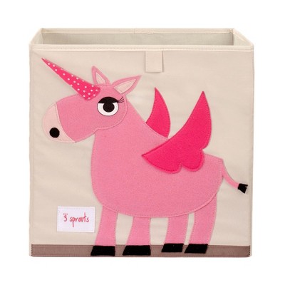 3 Sprouts Toy Storage Cube - 13" - Unicorn