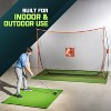 GoSports 10 ft x 7 ft Golf Practice Hitting Net - Personal Driving Range for Indoor or Outdoor Practice - 4 of 4