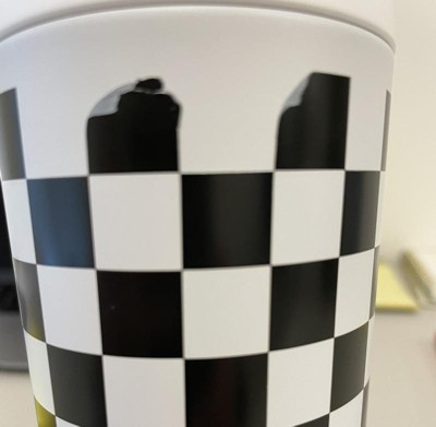 12oz Double Wall Coffee Tumbler Checkered - Room Essentials™