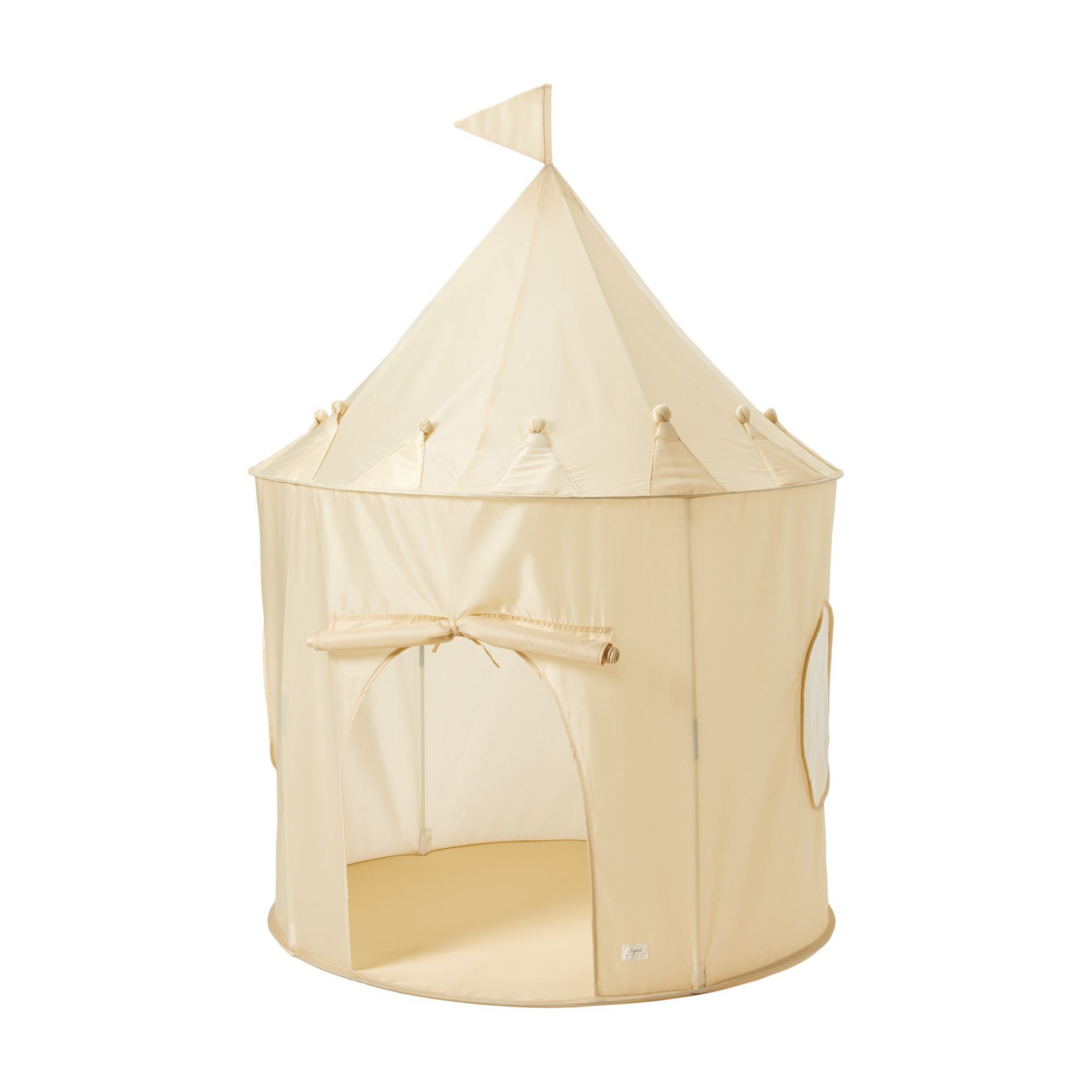 3 Sprouts Kids Recycled Fabric Play Tent - Beige