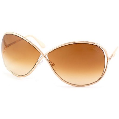 Tom Ford Miranda FT0130 28F Mens Round Sunglasses Gold 63mm