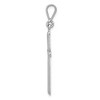 Black Bow Jewelry 14k White Gold, Latin Cross Pendant - 2 of 4