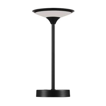 Globe Electric 12" Black 1.5W LED Integrated Outdoor (Includes LED Light Bulb) Table Lamp with Frosted Diffuser Novogratz x Globe